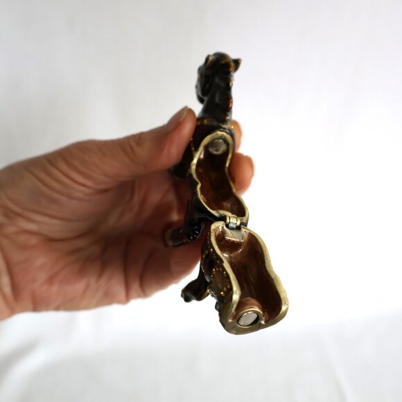 Rhinestone Encrusted -  Enameled Horse Figurine - 4" x 2" - Picture 7 of 11